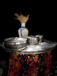 ظروف مسی باقلواخوری گلبرگ
