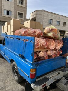 ارسال بار ظروف مسی به شهرستان ها