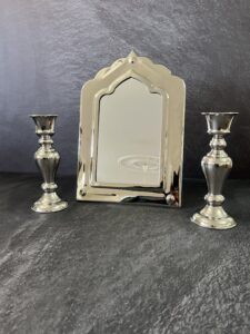آینه شمعدان ساخته دست سفید 
