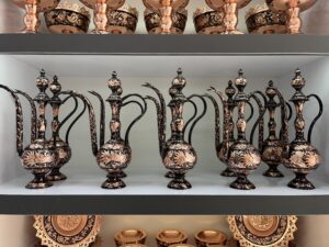 گلاب پاش هنر دست استادکاران زنجانی با مس