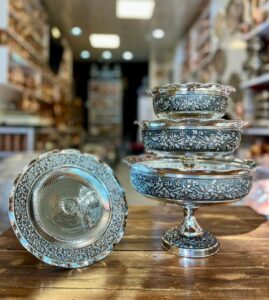 سرویس پذیرایی گل یاس مسی کروم