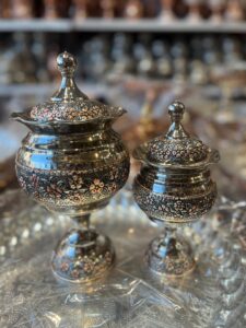 ظروف مسی تراش گلبرگ